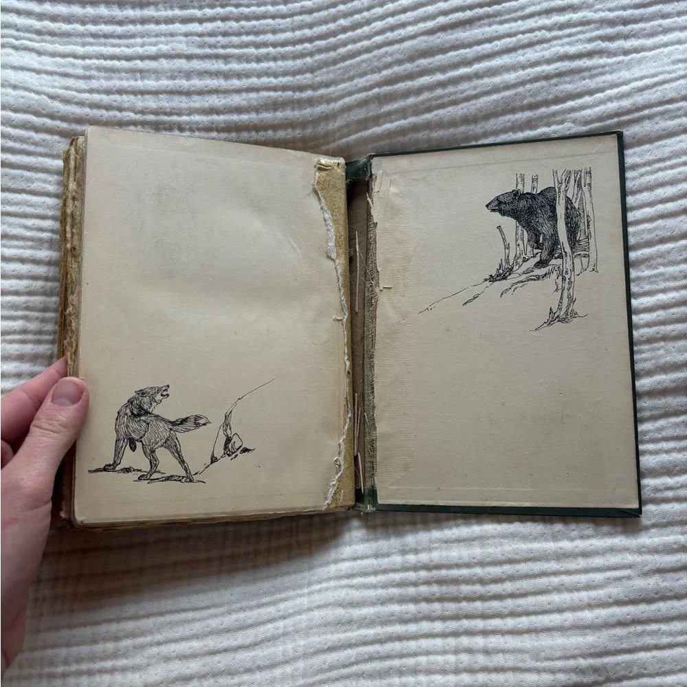 Handmade Vintage Woodland Book Watercolor Journal